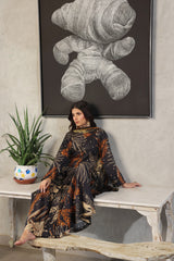 Whisper Winds By Feathers Unstitched 3 Piece Lawn Collection'2025-SABLE-FT494