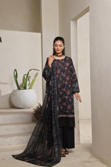 Dressline Azalea Where Tradition Meets Grace UnStitched 3 Piece Chikankari Lawn With Boring Work, Stripe Dora, Fancy Zari Lawn Dupatta & Dyed Cambric Trousers