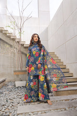 Whisper Winds By Feathers Unstitched 3 Piece Lawn Collection'2025-ZARWYN-FT487