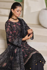 Dressline Azalea Where Tradition Meets Grace UnStitched 3 Piece Chikankari Lawn With Boring Work, Stripe Dora, Fancy Zari Lawn Dupatta & Dyed Cambric Trousers