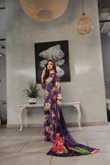 Whisper Winds By Feathers Unstitched 3 Piece Lawn Collection'2025-MORVIA-FT492