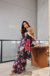 Whisper Winds By Feathers Unstitched 3 Piece Lawn Suit-MORVIA-FT492