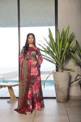 Whisper Winds By Feathers Unstitched 3 Piece Lawn Collection'2025-GULROOH-FT490