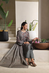 Dressline Azalea Where Tradition Meets Grace UnStitched 3 Piece Chikankari Lawn With Boring Work, Stripe Dora, Fancy Zari Lawn Dupatta & Dyed Cambric Trousers