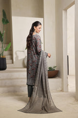 Dressline Azalea Where Tradition Meets Grace UnStitched 3 Piece Chikankari Lawn With Boring Work, Stripe Dora, Fancy Zari Lawn Dupatta & Dyed Cambric Trousers