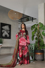 Whisper Winds By Feathers Unstitched 3 Piece Lawn Collection'2025-GULROOH-FT490