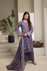 Dressline Azalea Where Tradition Meets Grace UnStitched 3 Piece Chikankari Lawn With Boring Work, Stripe Dora, Fancy Zari Lawn Dupatta & Dyed Cambric Trousers