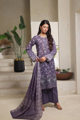 Dressline Azalea Where Tradition Meets Grace UnStitched 3 Piece Chikankari Lawn With Boring Work, Stripe Dora, Fancy Zari Lawn Dupatta & Dyed Cambric Trousers