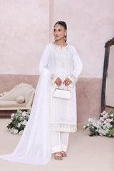 Nehal By Dressline Stitched 3 Piece Luxury Chiffon Formals Collection'2025-nehal-chiffon-3pc-Stitched-white3