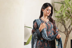 Dressline Azalea Where Tradition Meets Grace UnStitched 3 Piece Chikankari Lawn With Boring Work, Stripe Dora, Fancy Zari Lawn Dupatta & Dyed Cambric Trousers