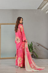 Whisper Winds By Feathers Unstitched 3 Piece Lawn Collection'2025-ROZBERRY-FT491