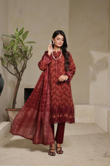 Dressline Azalea Where Tradition Meets Grace UnStitched 3 Piece Chikankari Lawn With Boring Work, Stripe Dora, Fancy Zari Lawn Dupatta & Dyed Cambric Trousers