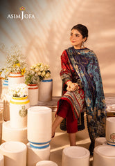 Asim Jofa Prints Collection Ajub-02 Printed Lawn 3 Pcs