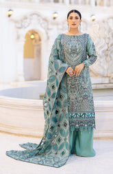 Zimal By Emaan Adeel Unstitched 3 Piece Luxury Formals-ZM 10 Rangreza