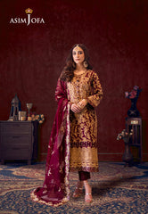 Asim Jofa Limited Edition Luxury Lawn Ajfile -03 Cambric 3 Pcs