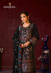 Asim Jofa Limited Edition Luxury Lawn Ajfile -14 Cambric 3 Pcs