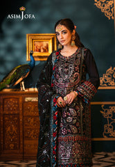Asim Jofa Fasana-E-Ishq Eid Luxury Lawn Collection Pret Ajfip-14 Embroidered Lawn Stitched 3 Pcs