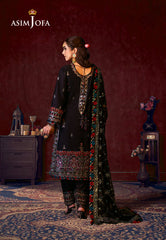 Asim Jofa Limited Edition Luxury Lawn Ajfile -14 Cambric 3 Pcs
