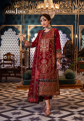 Asim Jofa Designers Limited Edition Ajfid-21 Embroidered Stitched 3 Pcs
