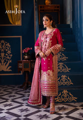 Asim Jofa Fasana-E-Ishq Eid Luxury Lawn Collection Pret Ajfip-18 Embroidered Lawn Stitched 3 Pcs