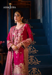 Asim Jofa Fasana-E-Ishq Eid Luxury Lawn Collection Pret Ajfip-18 Embroidered Lawn Stitched 3 Pcs