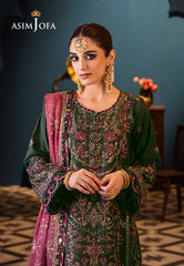 Asim Jofa Designers Limited Edition Ajfid-23 Embroidered Stitched 3 Pcs