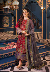 Asim Jofa Fasana-E-Ishq Eid Luxury Lawn Collection Pret Ajfip-27 Embroidered Lawn Stitched 3 Pcs