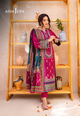 Asim Jofa Prints Collection Ajub-05 Printed Lawn 3 Pcs