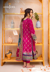 Asim Jofa Prints Collection Ajub-05 Printed Lawn 3 Pcs
