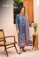 Asim Jofa Prints Collection Ajub-14 Printed Lawn 3 Pcs