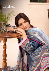 Asim Jofa Prints Collection Ajub-14 Printed Lawn 3 Pcs