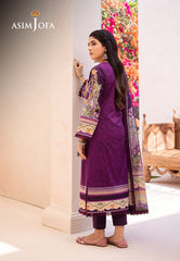 Asim Jofa Prints Collection Ajub-10 Printed Lawn 3 Pcs