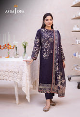 Asim Jofa Prints Collection Ajub-08 Printed Lawn 3 Pcs