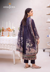 Asim Jofa Prints Collection Ajub-08 Printed Lawn 3 Pcs
