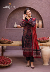 Asim Jofa Prints Collection Ajub-12 Printed Lawn 3 Pcs