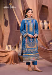 Asim Jofa Prints Collection Ajub-16 Printed Lawn 3 Pcs