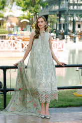 Noor by Saadia Asad Unstitched 3 Piece Eid Handwork Schiffli Laserkari Collection'2023-D-05