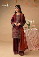 Kinza By Asim Jofa Unstitched 3 Piece Emb Festive Edit-AJULIF-04