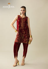 Makhmal By Asim Jofa Unstitched 2 Piece Emb Velvet Suit-AJULM-05