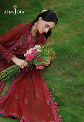 Asim Jofa Unstitched 3 Piece Formals Chikankari Suit-AJULC-05