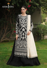 Asim Jofa Unstitched 3 Piece Formals Chikankari Suit-AJULC-01
