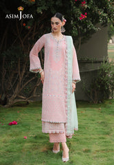 Asim Jofa Unstitched 3 Piece Formals Chikankari Suit-AJULC-06