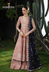 Asim Jofa Unstitched 3 Piece Formals Chikankari Suit-AJULC-02