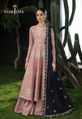 Asim Jofa Unstitched 3 Piece Formals Chikankari Suit-AJULC-02