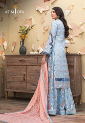 Asim Jofa Limited Edition Vol-1 2021 Ajle-02 Embroidered Silk 3 Pcs