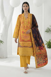Isla By Dor Stitched 3 Piece Emb Lawn Collection'2026-S26-VI-05