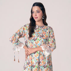 Ahlam By Safa Textile Safwa Printed Kurta Set