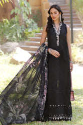 Noor By Saadia Asad Unstitched 3 Piece Eid Luxury Laserkari Suit-06-A