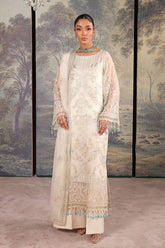 Lamisah Zebaish by Lavish Unstitched 3 Piece Luxury Chiffon Suit-06-Honey Dew