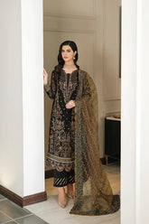Lueur by Farasha Unstitched 3 Piece Luxury Formals Suit-06-Kiara